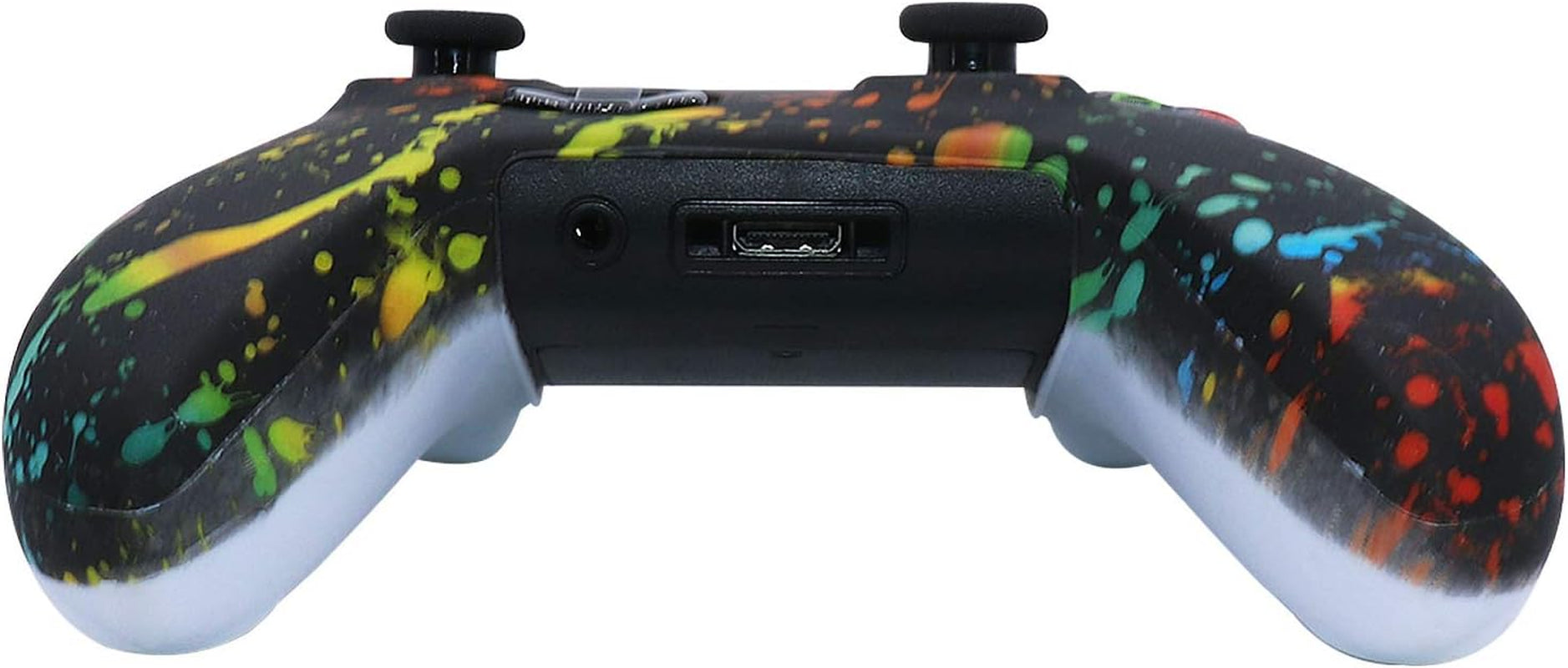 Controller Skin for Xbox One, Anti-Slip Silicone Controller Cover Protector Case Compatible for Xbox 1 Wireless/Wired Gamepad Joystick with 4 Thumb Grips Caps and Black Pro Thumb Grip X 8