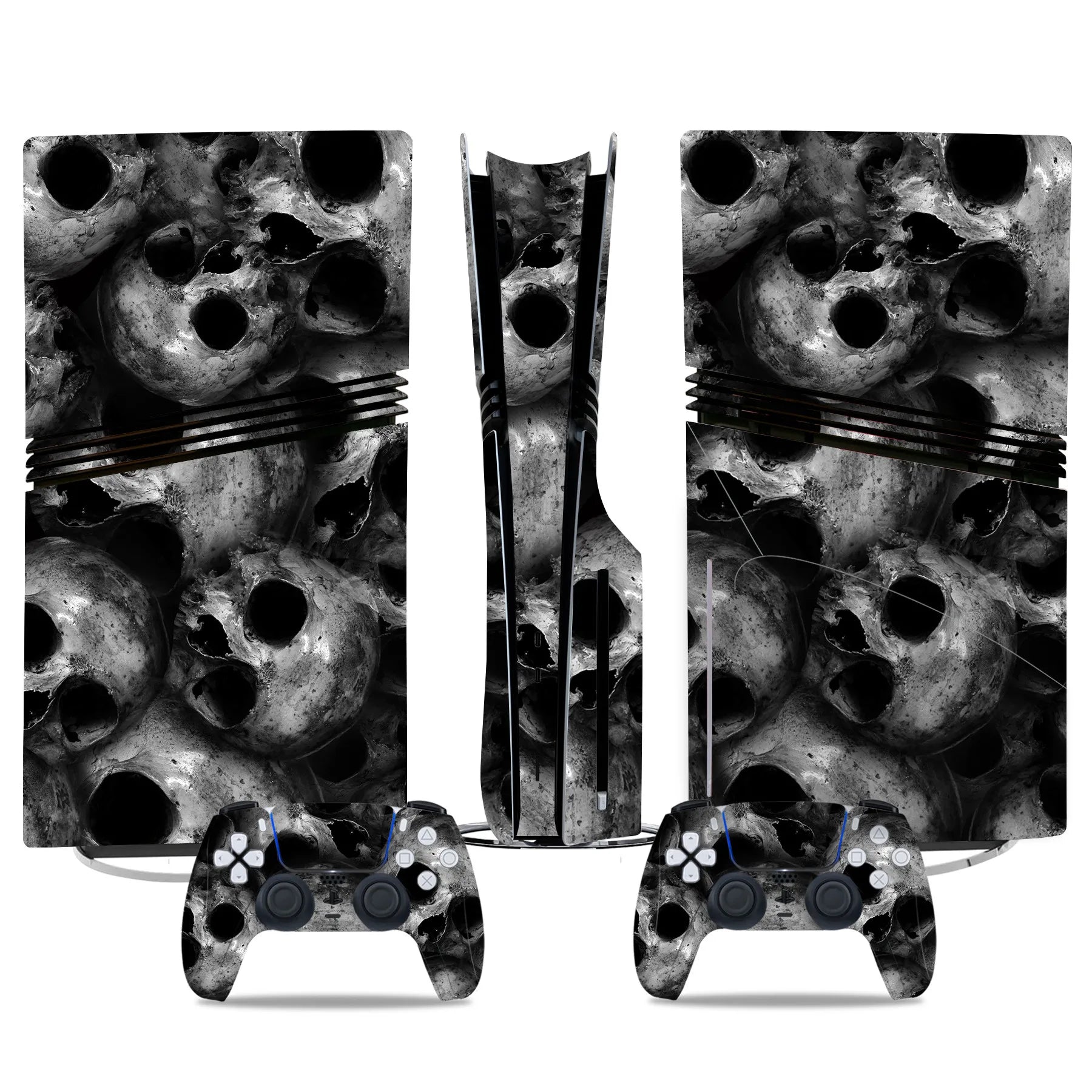 New Game PS5 Pro Disc Edition Skin Sticker Decal Cover for PS5 Pro Disc Console and 2 Controllers PS5 Skin Sticker