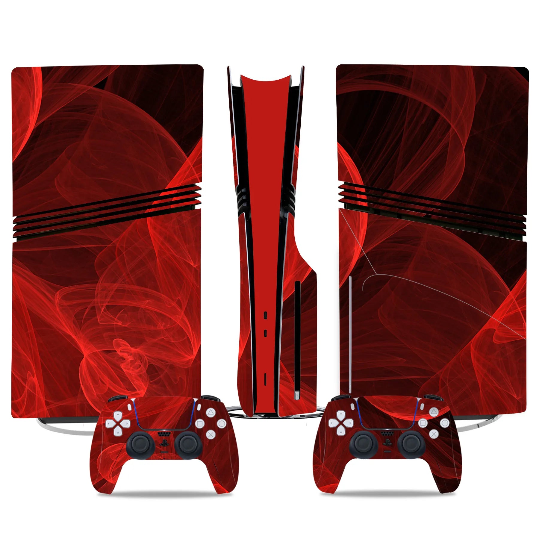 New Game PS5 Pro Disc Edition Skin Sticker Decal Cover for PS5 Pro Disc Console and 2 Controllers PS5 Skin Sticker