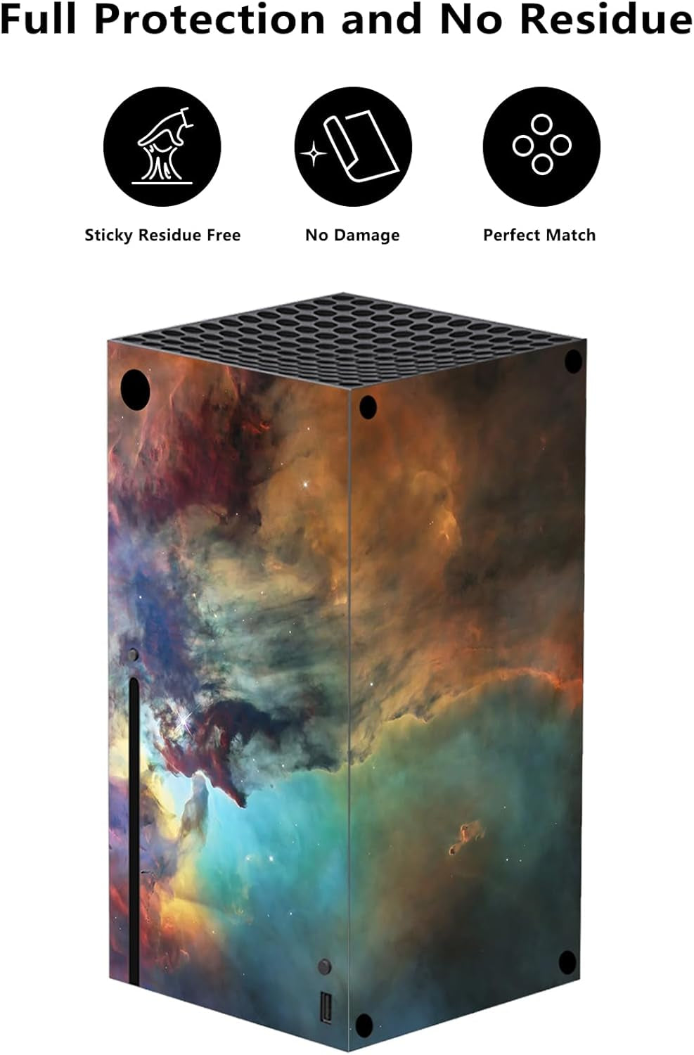 Mystic Nebula Custom Vinyl Skins for Xbox Core Wireless Controller, Wrap Decal Cover Stickers for Xbox Series X Console Controller