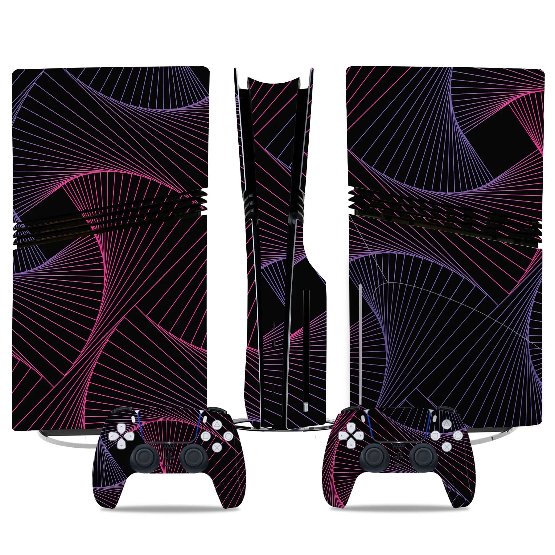 New Game PS5 Pro Disc Edition Skin Sticker Decal Cover for PS5 Pro Disc Console and 2 Controllers PS5 Skin Sticker