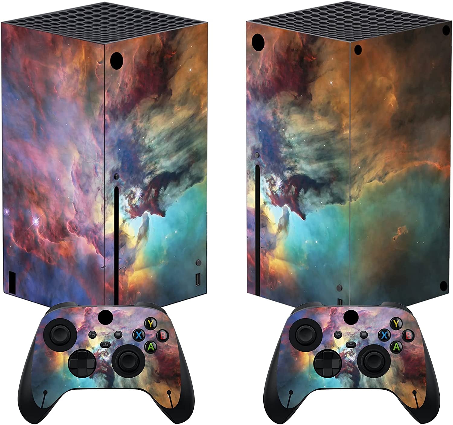 Mystic Nebula Custom Vinyl Skins for Xbox Core Wireless Controller, Wrap Decal Cover Stickers for Xbox Series X Console Controller