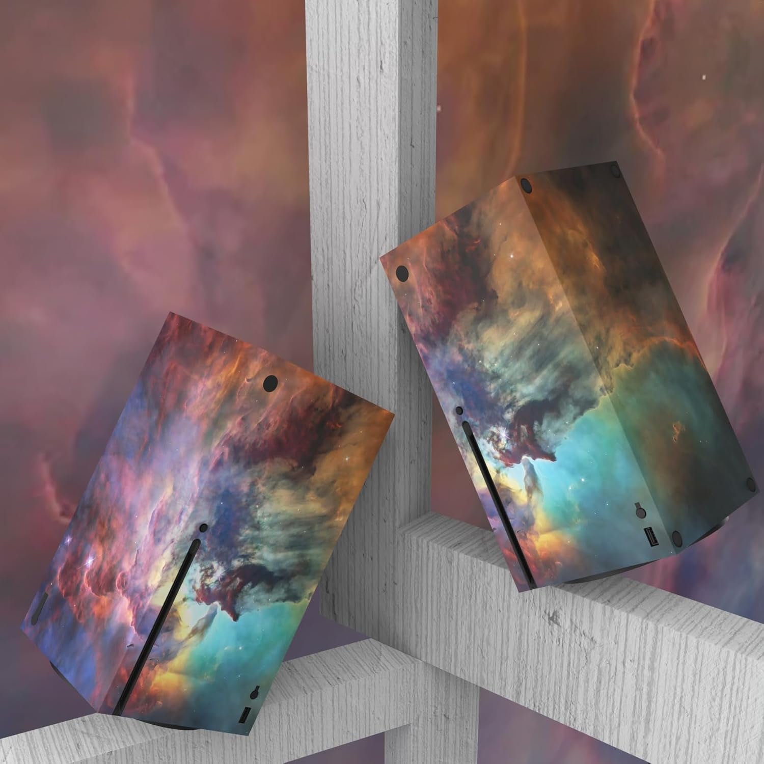 Mystic Nebula Custom Vinyl Skins for Xbox Core Wireless Controller, Wrap Decal Cover Stickers for Xbox Series X Console Controller