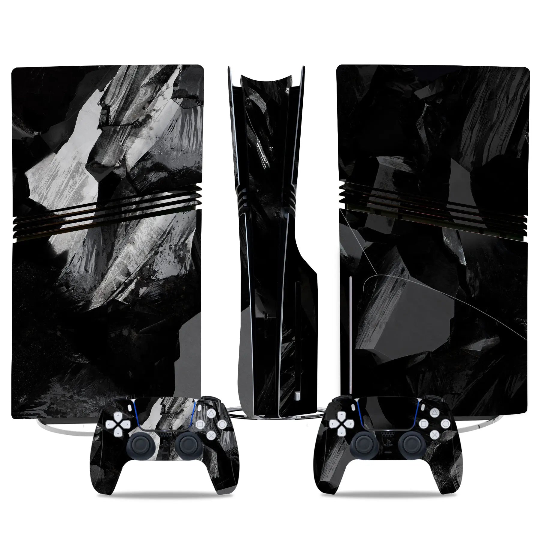 New Game PS5 Pro Disc Edition Skin Sticker Decal Cover for PS5 Pro Disc Console and 2 Controllers PS5 Skin Sticker