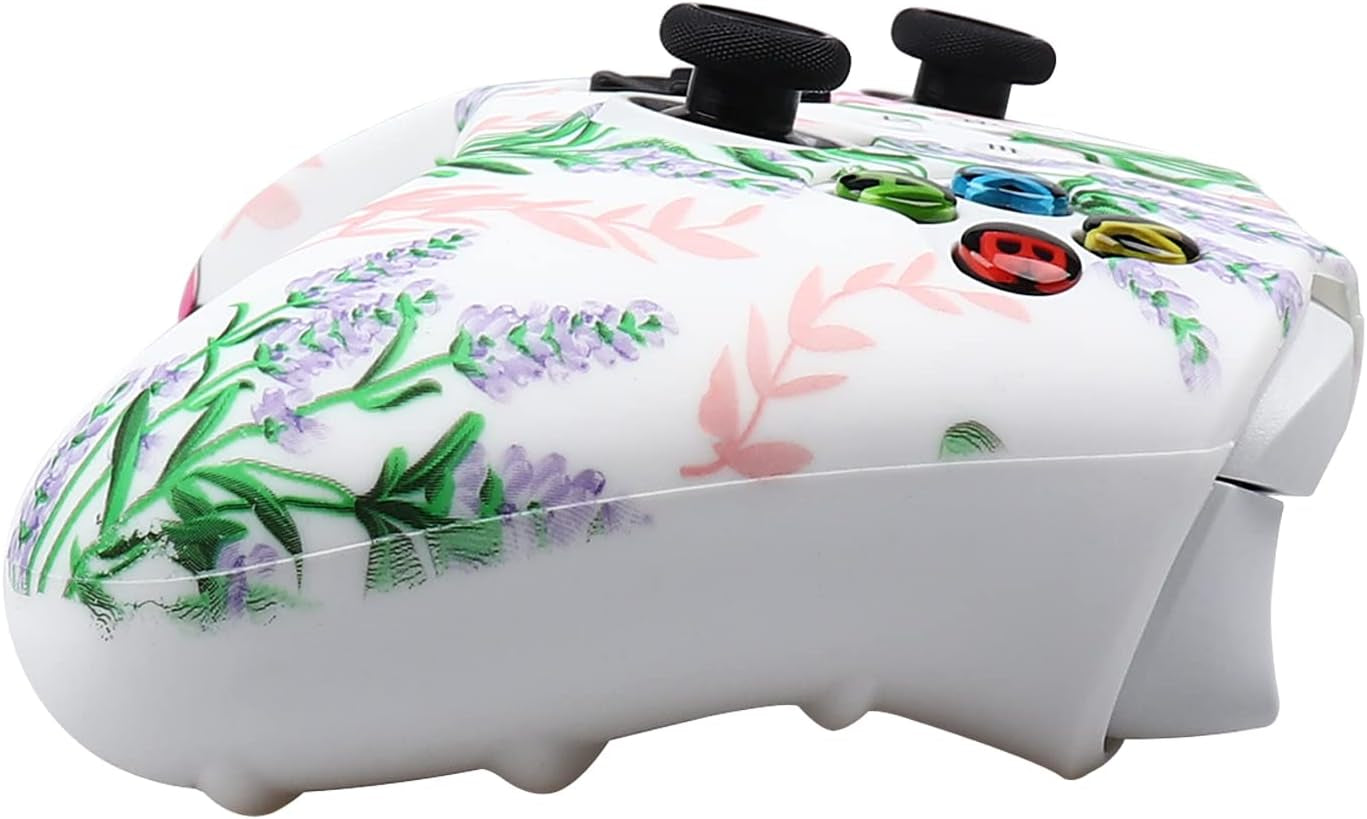 Controller Skins ,Silicone Controller Cover Skin Protector Compatible for Xbox Series S/X Controller (Pink Pro Thumb Grip X 6)