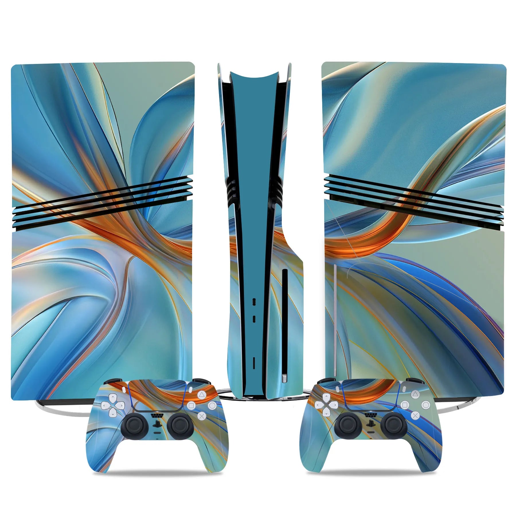 New Game PS5 Pro Disc Edition Skin Sticker Decal Cover for PS5 Pro Disc Console and 2 Controllers PS5 Skin Sticker