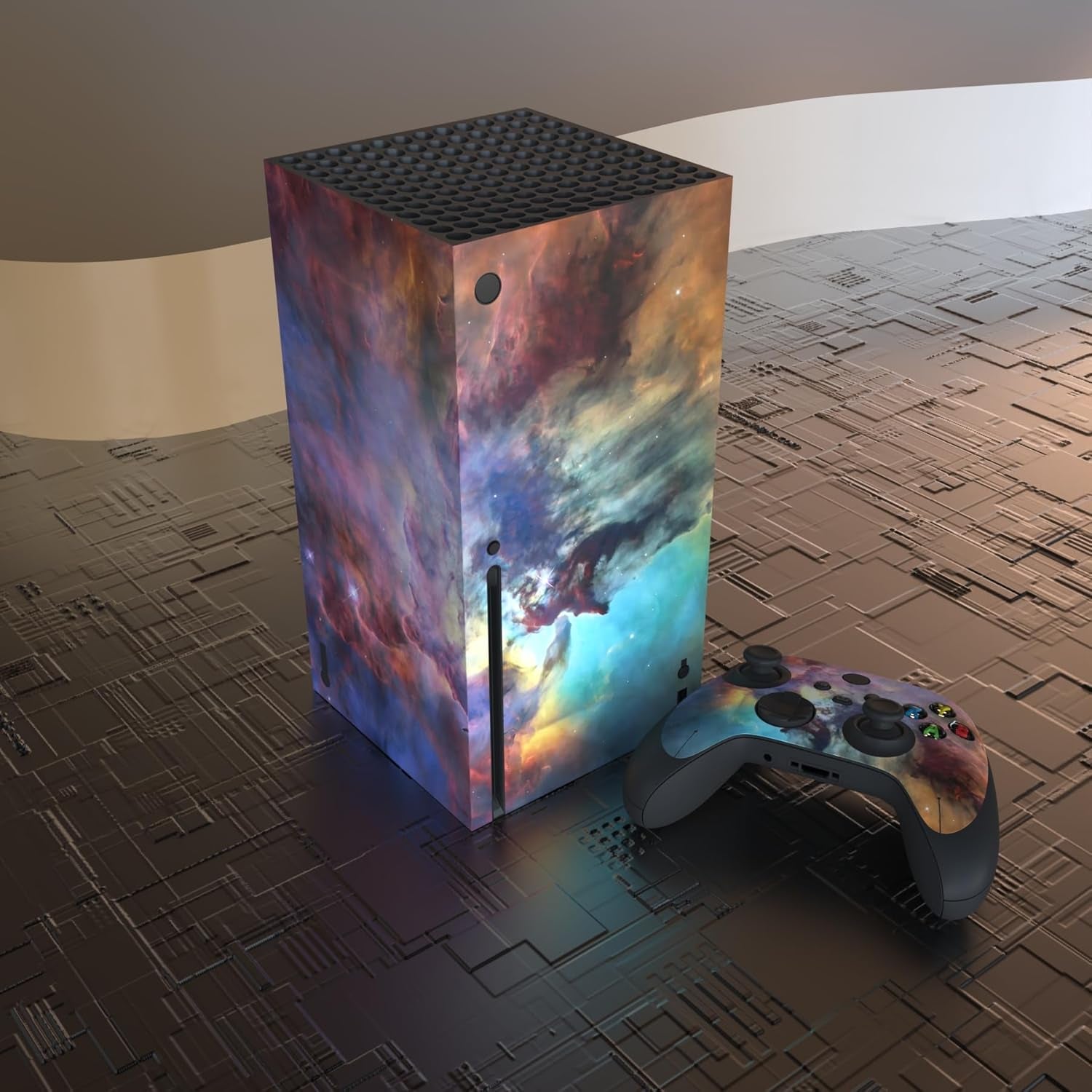 Mystic Nebula Custom Vinyl Skins for Xbox Core Wireless Controller, Wrap Decal Cover Stickers for Xbox Series X Console Controller