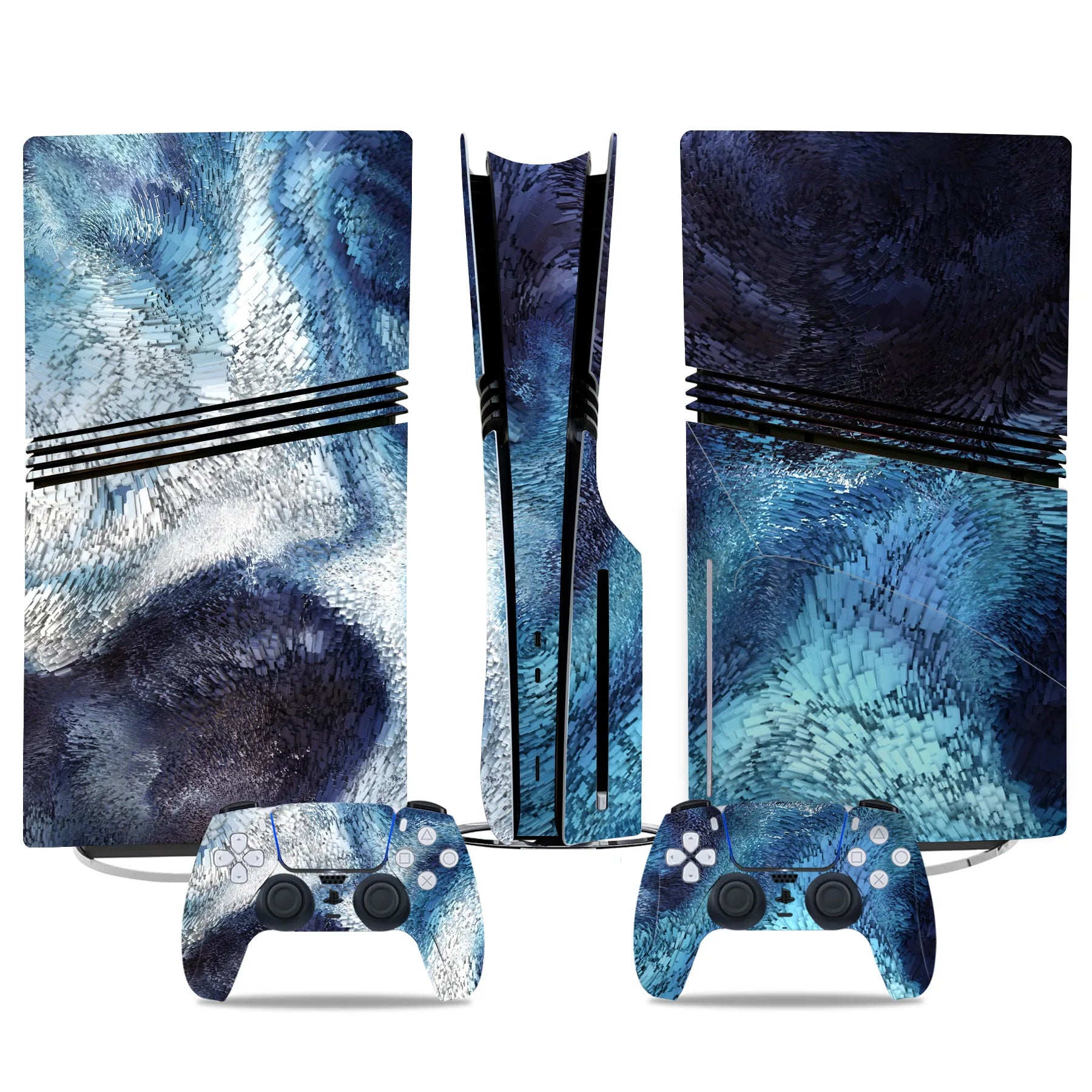 New Game PS5 Pro Disc Edition Skin Sticker Decal Cover for PS5 Pro Disc Console and 2 Controllers PS5 Skin Sticker